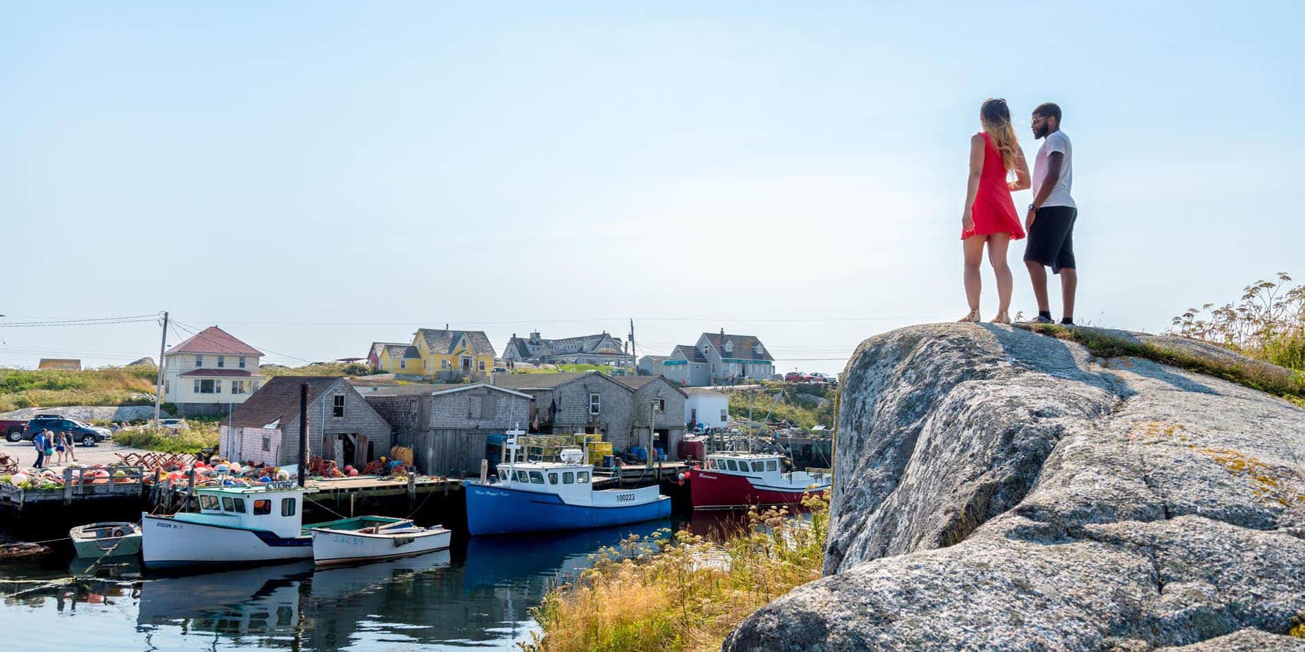 Couple in Peggy's Cove