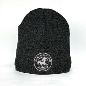 Sable Island Wild Horse Toque (White on Grey)